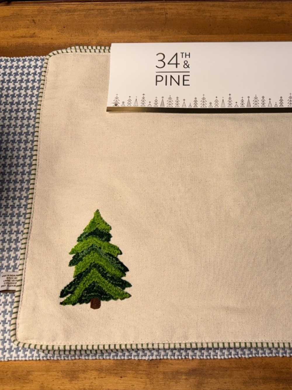 NWT Pine Tree Placemats 34th & Pine